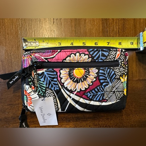 Vera Bradley Black and Multicolor Floral Wallet - Picture 5 of 6